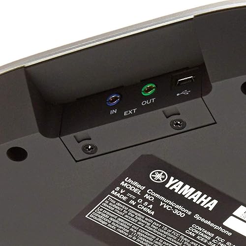 Yamaha YVC-330 Portable USB & Bluetooth Conference Phone Featuring. SoundCap Technology Black