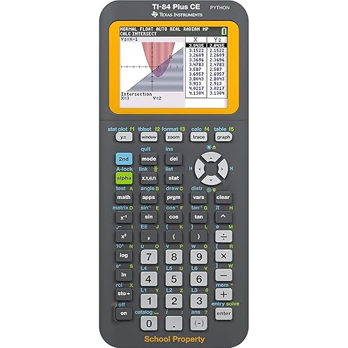 Texas Instruments TI- 84Plus CE Teacher's 10 Pack Graphing Calculator Black, Orange Frustration-Free Packaging