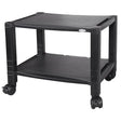 Kantek Extra Wide 2-Shelf Under-Desk Mobile Printer Stand, 20x13.25x14.13, Black (PS610)