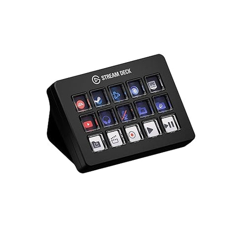 Elgato Stream Deck Scissor Keys—Workflow Controller with Customizable Macro Keys for OBS, Twitch, Discord, Teams, Photoshop, and More—Windows 10, MacOS 13 or Later