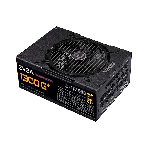 EVGA Supernova 1300 G+, 80+ Gold 1300W, Fully Modular, 10 Year Warranty, Includes Free Power On Self Tester, Power Supply 220-GP-1300-X1