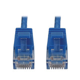 Tripp Lite Cat6a 10G Ethernet Cable, Snagless Molded Slim UTP Network Patch Cable (RJ45 M/M), Blue, 7 Feet / 2.1 Meters, Manufacturer's Warranty (N261-S07-BL)