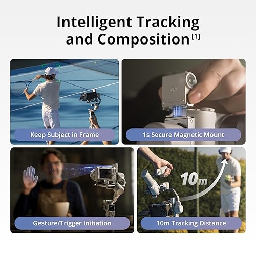 DJI RS 4 Mini Combo, Gimbal Stabilizer for Camera Canon/Sony/Panasonic/Nikon/Fujifilm, Auto Axis Locks, Intelligent Tracking, 2kg/4.4lbs Payload, Camera Gimbal, Briefcase Handle
