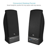 Cyber Acoustics USB 2.0 Speaker (CA-2014USB) - USB Powered 2.0 Desktop Computer Speakers, USB-C or USB-A Compatible