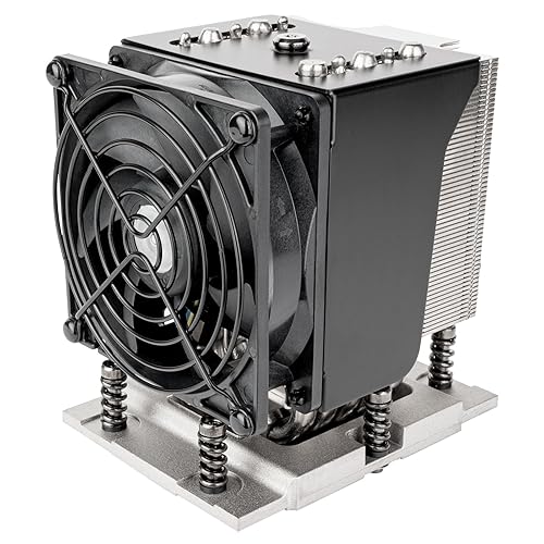 SilverStone Technology XE04-SP5 Black Fan Shroud 4U Server/Workstation CPU Cooler for Socket SP5, SST-XE04-SP5B