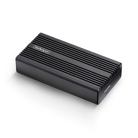 StarTech.com USB4 M.2 NVMe Enclosure, 40Gbps, External USB-C/Thunderbolt NVMe SSD Enclosure, Aluminum Heatsink Case, B+M/M-Key