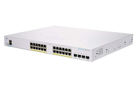 Cisco Business CBS350-24FP-4G Managed Switch | 24 Port GE | Full PoE | 4x1G SFP | Limited Lifetime Protection (CBS350-24FP-4G) 24-port GE / PoE+ / 370W / 4 x GE uplinks