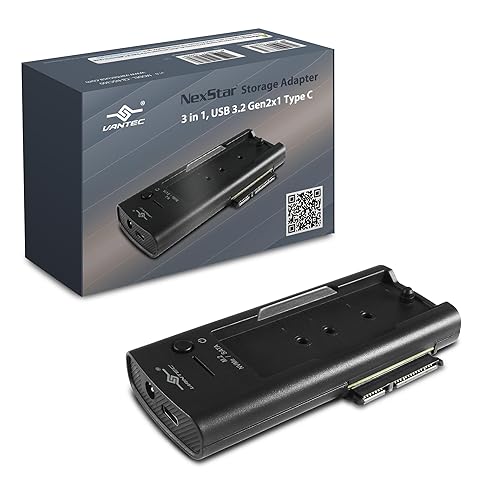 Vantec CB-NSC300 NexStar Storage Adapter, 3 in 1, USB 3.2 Gen2x1 Type C