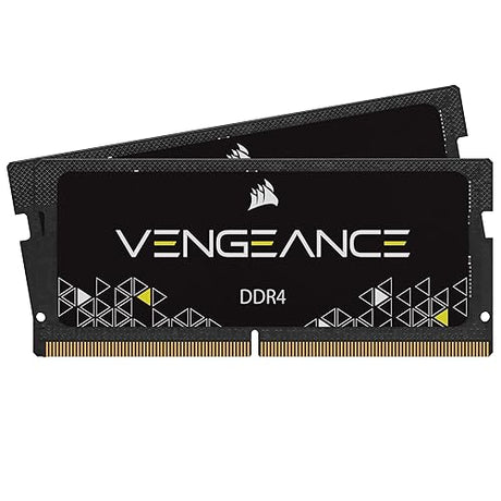 Vengeance Performance SODIMM Memory 32GB (2x16GB) DDR4 3200MHz CL22 Unbuffered for 8th Generation or Newer Intel Core™ i7, and AMD Ryzen 4000 Series notebooks,Multi-Coloured