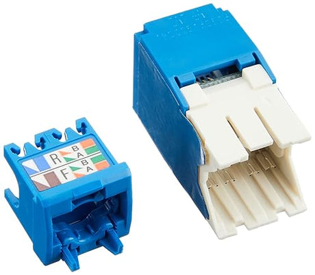 Panduit CJ6X88TGBU Category-6A 8-Wire TG-Style Jack Module, Blue