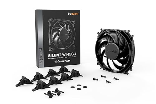 be quiet! Silent Wings 4 120mm PWM, 1600 RPM, Premium Cooling Fan, 4-Pin - BL093