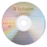 Verbatim DVD+R DL 8.5GB 8X With Branded Surface - 5pk Jewel Case Box