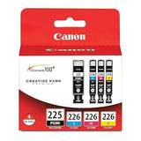Canon PGI-225 BK/CLI-226 4530B008 C,M,Y 4 Pack Value Pack in Retail Packaging OEM