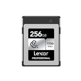 Lexar 256GB Professional CFexpress Type B Silver Series Memory Card, for Photographers, Videographers, Up to 1750/1300 MB/s, 8K Video (LCXEXSL256G-RNENG) 256GB Type B Silver