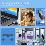 QOMO 4K Webcam ePTZ Conference Camera with Microphone, Ai Face Tracking,120°FOV Computer Camera,USB Plug and Play Webcam for Mac/PC/Laptop, Zoom/Skype/Facetime/Google Meet/Video Conferencing