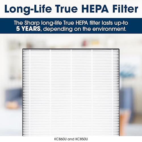 Sharp KC-850U Air Purifier Replacement Filters FZC100HFU White