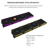 Lian Li UNI Fan TL - Wireless 140 - Pack of 1 (Reverse Blade) - 2.4GHz Wireless Signal ARGB Fan Control - Dual Zone Lighting - FDB - 140mm - Controller Not Included and Not Required 140 Reverse Black