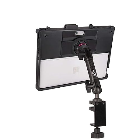 The Joy Factory MagConnect C-Clamp Mount Carbon Fiber Made with aXtion Edge MH Rugged Shockproof Case for Microsoft Surface Go (MWM401MH102)