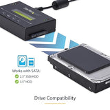 StarTech.com Standalone 2.5 / 3.5 SATA Hard Drive Duplicator W/ Multi HDD / SSD Image Backup Library (Voltage: AC 120/230 V - 50/60 Hz)