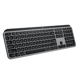Logitech MX Keys S for Mac, Wireless Keyboard, Fluid, Precise Laptop-Like Typing, Programmable Keys, Backlit, Bluetooth USB C Rechargeable for MacBook Pro, MacBook Air, iMac, iPad - Space Grey Full Size Keyboard Space Grey