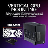 Cooler Master NR200P V3 Mini-ITX PC Case, Top-Mount 240mm|280mm AIO, PCIe 5.0 Riser, 356mm Vertical GPU Mount, SFX PSU 130mm, Compatible RTX 5090|RX 7090 XT, Aluminum Panels, USB Type-C, DIY