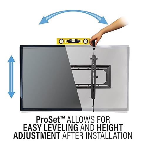 SANUS Outdoor TV Mount for 37 to 95 TVs - Weatherproof Tilting Mount with Corrosion Resistant Coating & Stainless Steel Hardware - Tool-Free Tilt & 3 Step Install
