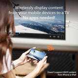 5create ScreenCast HDMI Wireless Display Adapter Receiver - Mirror Phone, Tablet, Laptop to HDTV - Compatible with MiraCast, AirPlay, Android, Windows 10 PC, iOS, iPhone, Tablet (JVAW56)