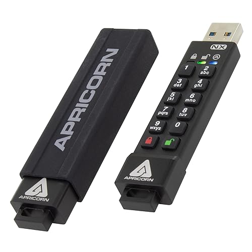 Apricorn Aegis Secure Key 3 NX 16GB 256-bit Encrypted FIPS 140-2 Level 3 Validated Secure USB 3.0 Flash Drive, ASK3-NX-16GB 16GB Flash Drive