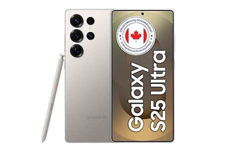 Samsung Galaxy S25 Ultra - Titanium Grey, 512GB, AI Smartphone, 6.9 AMOLED Display, 200MP, S-Pen Included, Cross App, Night Video (Unlocked, CAD Version & Warranty) S25 Ultra 512GB Titanium Grey