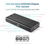 NexStar SX, M.2 NVMe SSD to USB 3.2 Gen2x2, 20G, Type C, Black Enclosure (NST-230C3-BK)