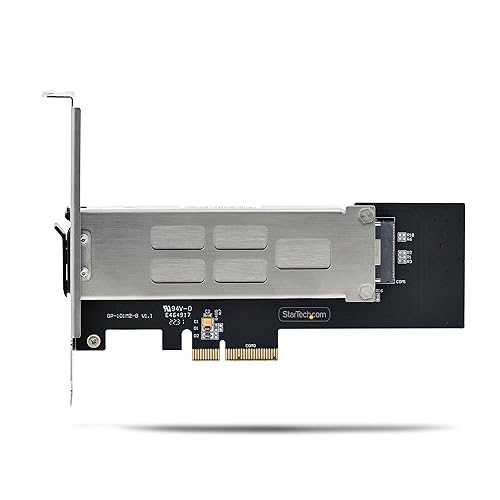 StarTech.com M.2 NVMe SSD to PCIe x4 Mobile Rack/Backplane with Removable Tray for PCI Express Expansion Slot, Tool-Less Installation, PCIe 4.0/3.0 Hot-Swap Drive Bay, Key Lock (M2-Removable-PCIE-N1)