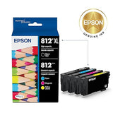 Epson T812 High Capacity Black and Standard Capacity Colour Combo (CMY) Pack Ink