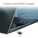 ASUS AX1800 Dual-Band AX1800 WiFi 6 Nano USB Adapter, Plug and Play, WPA3 Network Security, 5GHz Frequency Band, Compatible with Windows® 10 & 11, TAA Compliant (USB-AX57 Nano)