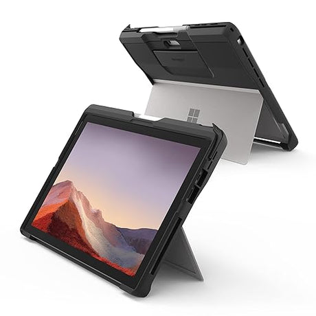 Kensington Blackbelt 2ND Degree Rugged Case for Surface Pro 7, 7+, 6, 5, & 4 - Black (K97950WW) Surface Pro 7 Black