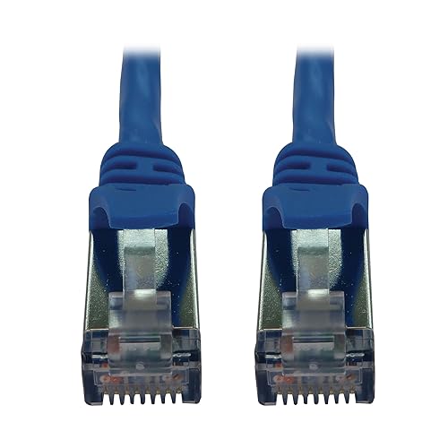 Tripp Lite Cat6a 10G Ethernet Cable, Snagless Molded Slim STP Network Patch Cable (RJ45 M/M), Blue, 6 Feet / 1.8 Meters, Manufacturer's Warranty (N262-S06-BL) Blue 6 Feet STP / Slim