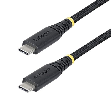 StarTech.com 10ft (3m) USB-C Charging Cable, 240W (5A) PD EPR, Dual-Layer Silicone/Braided Jacket, Laptop Charger Cord, USB-IF Certified