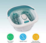 HoMedics Bubble Spa Elite Footbath, 2-in-1 removable pedicure center, Toe-touch control, Easy tote handle no-splash, FB-450H