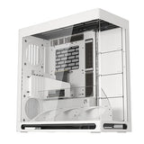 HAVN HS 420 VGPU Dual-Chamber Mid Tower ATX PC Case White | PCIe 5.0 Vertical GPU Kit, 11x 140mm Fan Slots & 2X 420mm Radiator Support, SimpliCable Cable Management, Tempered Glass, PWM Fan Hub White HS 420 VGPU