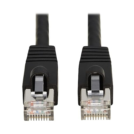 Tripp Lite Cat8 40G PoE Shielded Ethernet Cable, 12 Feet / 3.7 Meters, Black, High Speed, Power Over Ethernet, RJ45, Snagless SSTP, Male-to-Male, Network Patch LAN, (N272-F12-BK) 12 Feet Black