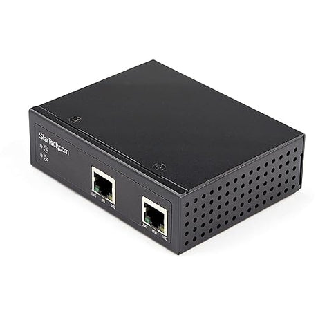 StarTech.com StarTech.com Industrial Single Port Gigabit PoE Extender - 60W 802.3bt PoE/PoE+/ PoE++ - 100m/ 330ft - Power Over Ethernet Network Range Extender - IP-30 - -40C to +75C (POEEXT1G60W)