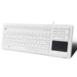 Adesso AKB-270UW - Antimicrobial Waterproof Touchpad Keyboard,White