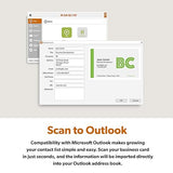 Ambir nScan 690gt High-Speed Vertical Card Scanner with AmbirScan Business Card for Windows PC Include Business Card Software License