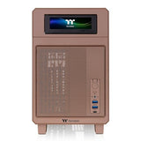 Thermaltake TR100 SFF Chassis; mITX Support; 18.9 Liters; PCIe 4.0 Riser Cable Included; 360mm GPU Clearance; 280mm Radiator Support; Removable PCIe Bracket; Gravel Sand; CA-11A-00SGNN-00