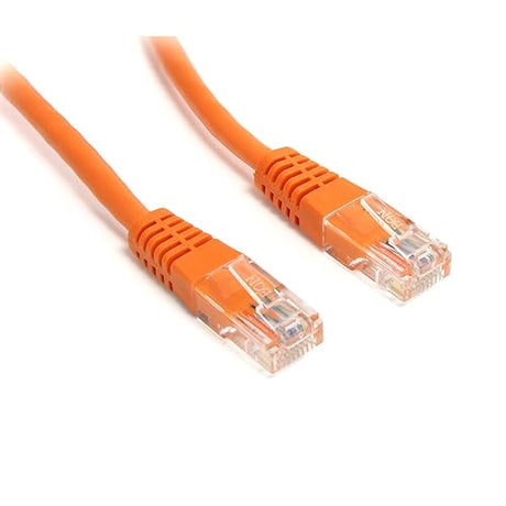 StarTech.com 15 ft Cat5e Patch Cable with Molded RJ45 Connectors - Orange - Cat5e Ethernet Patch Cable - 15ft UTP Cat 5e Patch Cord (M45PATCH15OR) 15 ft / 4.5m Orange