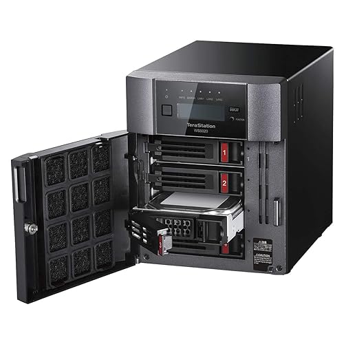 BUFFALO TeraStation WS5420DN Windows Server IoT 2019 16TB (4x4TB) Desktop NAS with Hard Drives Included / 4 Bay / 10GbE / Storage Server/NAS Storage/Network Storage/File Server/Windows Storage