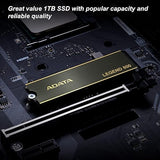 ADATA 1TB SSD Legend 800, NVMe PCIe Gen4 x 4 M.2 2280 Internal Solid State Drive, Speed up to 3,500MB/s, Storage for PC and Laptops, High Endurance with 3D NAND, Black 1TB (2280) 3500/2800 MB/s