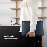 Incase ICON Sleeve with Woolenex - MacBook Air 13 inch Case - 2025, 2024, 2023, 2022, M4, M3, M2 - Fitted MacBook Case, Laptop Sleeve, Hard Cover, Durable, Lightweight - Heather Navy