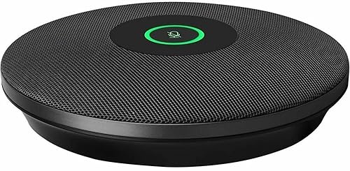 ROCWARE RM702 Digital Array USB Microphone with AI Audio Algorithm, Omni-Directional Polar Pattern, and Wired Connectivity Technology (Black)