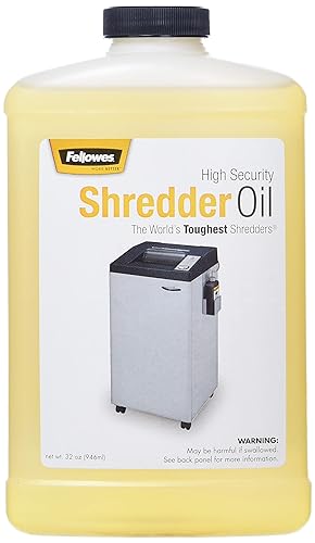 Fellowes Powershred High Security Performance Oil, 32 Ounce (3505801), Black