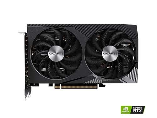 Gigabyte GeForce RTX 3060 WINDFORCE OC 12G Graphics Card, 2X WINDFORCE Fans, 12GB 192-bit GDDR6, GV-N3060WF2OC-12GD Video Card